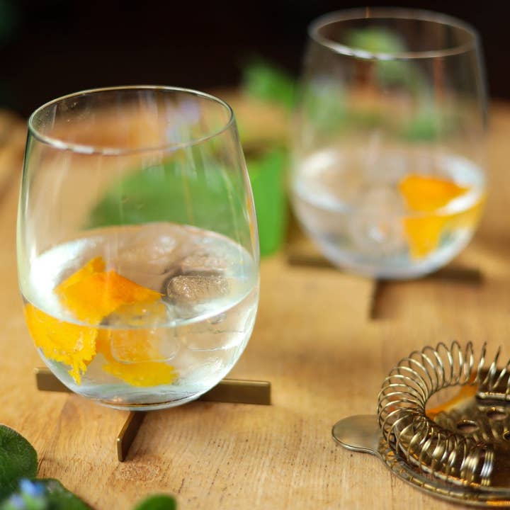 Pivot - Wholesale Coasters - X Coasters - Brass (Set of 4)3