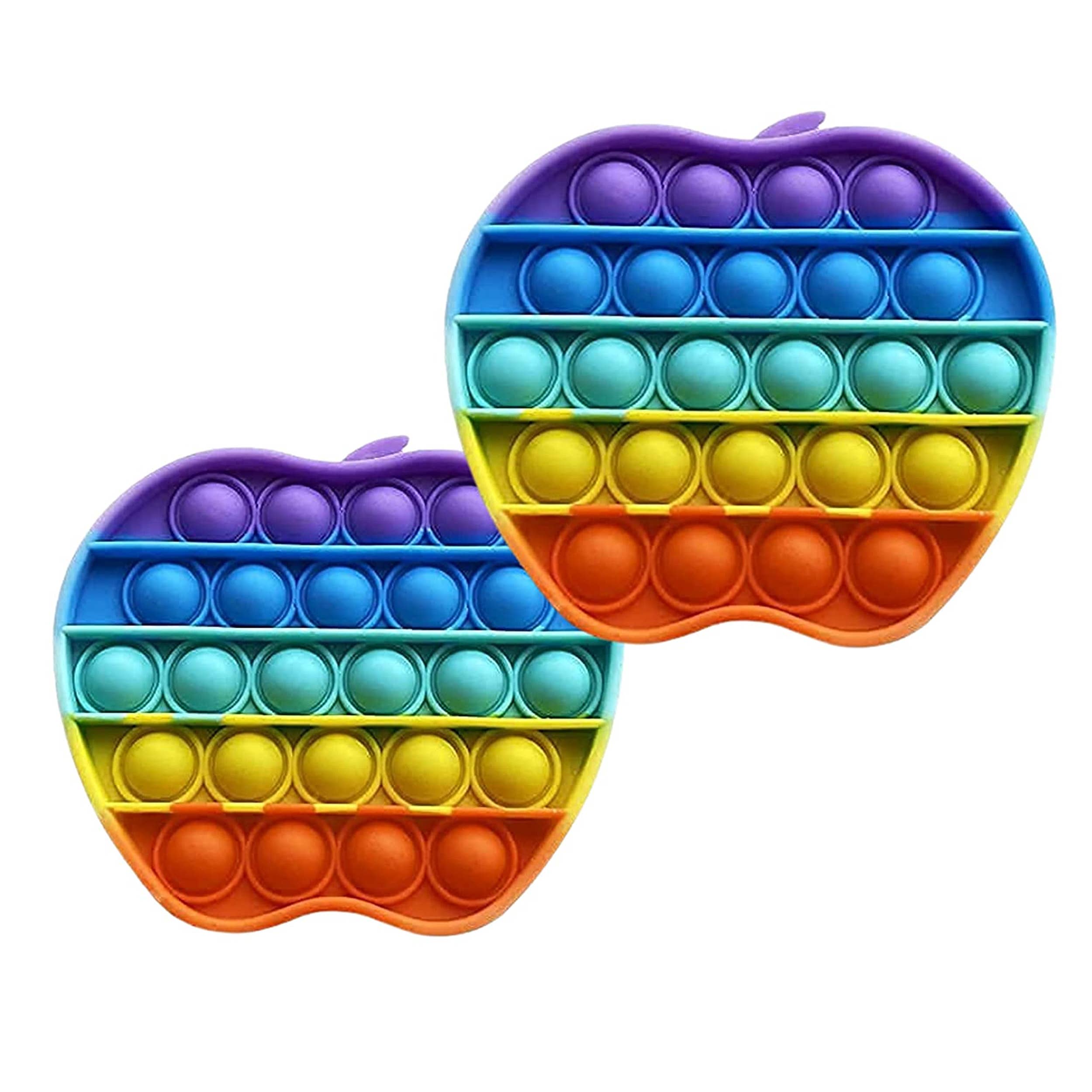 JSBlueRidge Toys - Wholesale Fidgetspeelgoed - Kinderen - Regenboog Appel Pop It Fidget Speelgoed voor Kinderen3