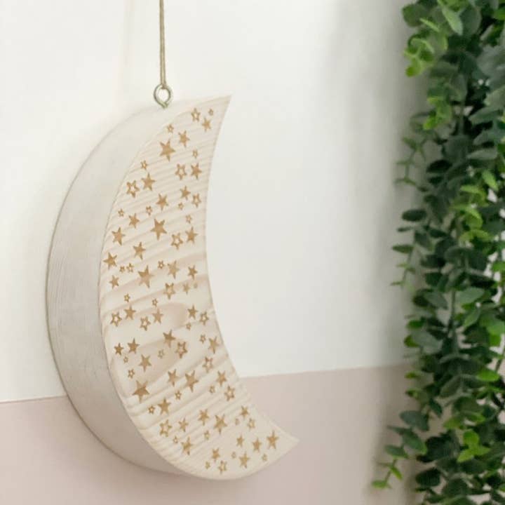Moon with Stars for wholesale by Fern & Thistle