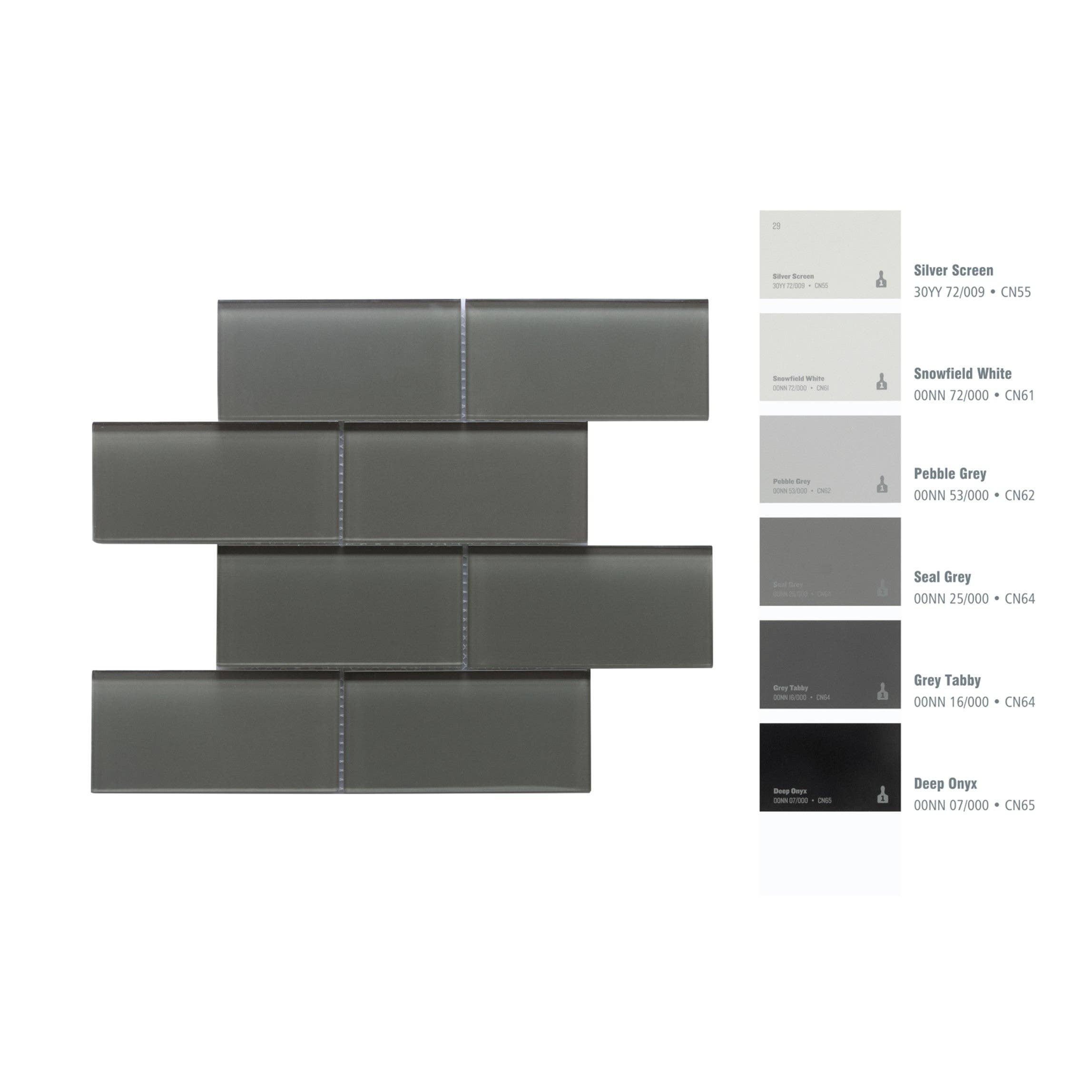 WS Tiles - Vente Carrelages muraux - Carreau de mosaïque en verre de 3" x 6", dosseret pour cuisine et salle de bain - 5 pieds carrés par carton11