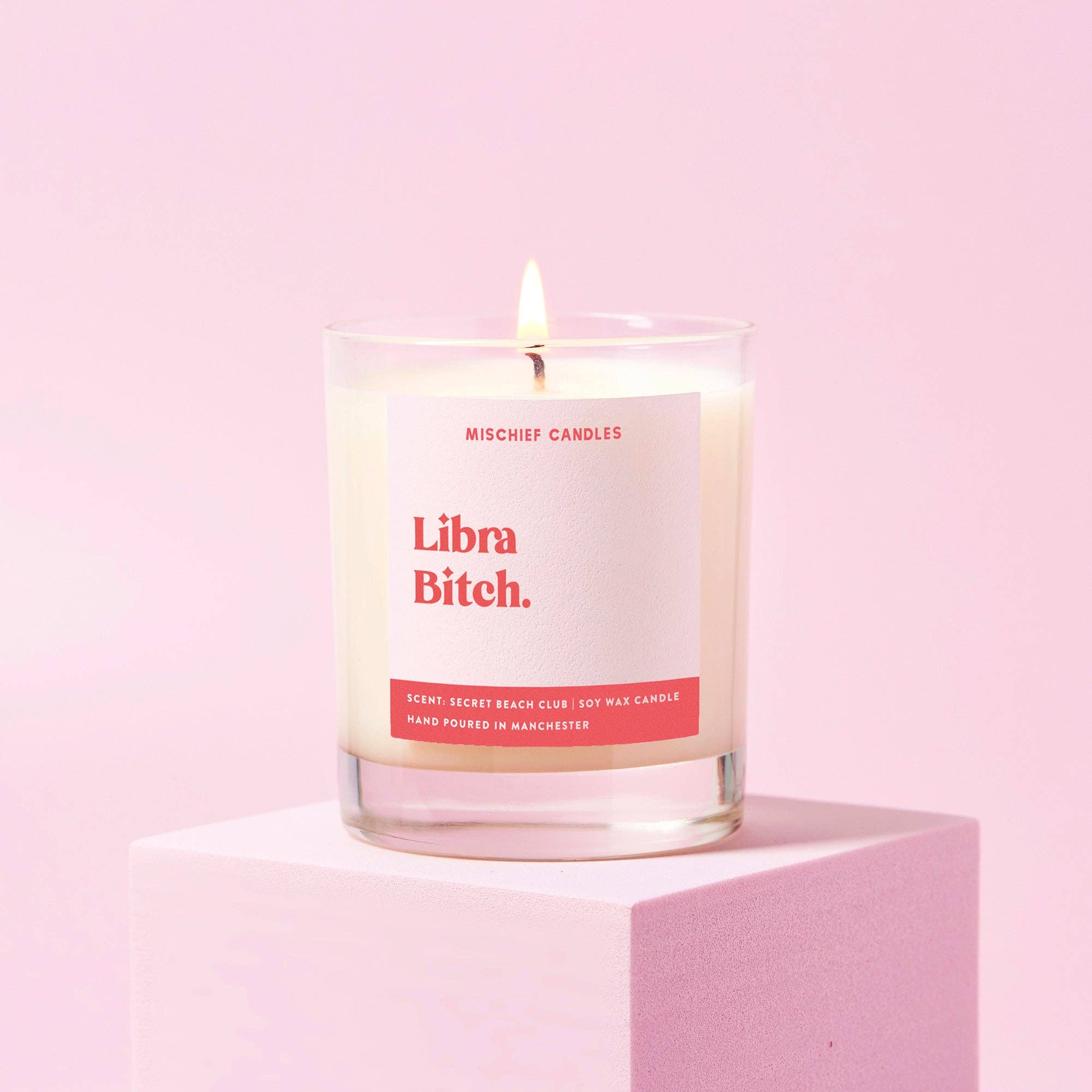 Mischief Candles - Vente Bougie en bocal - Cadeau d'anniversaire Balance Cadeau amusant avec le zodiaque Libra Bitch0