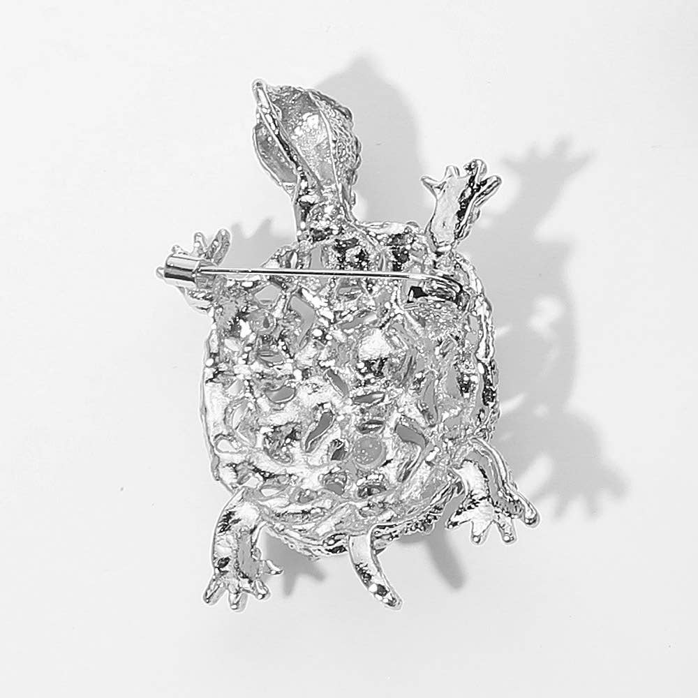 Sensibling Corp. - Venta al por mayor Broches - Broche de Tortuga Marina Adornado con Piedras de Imitación5