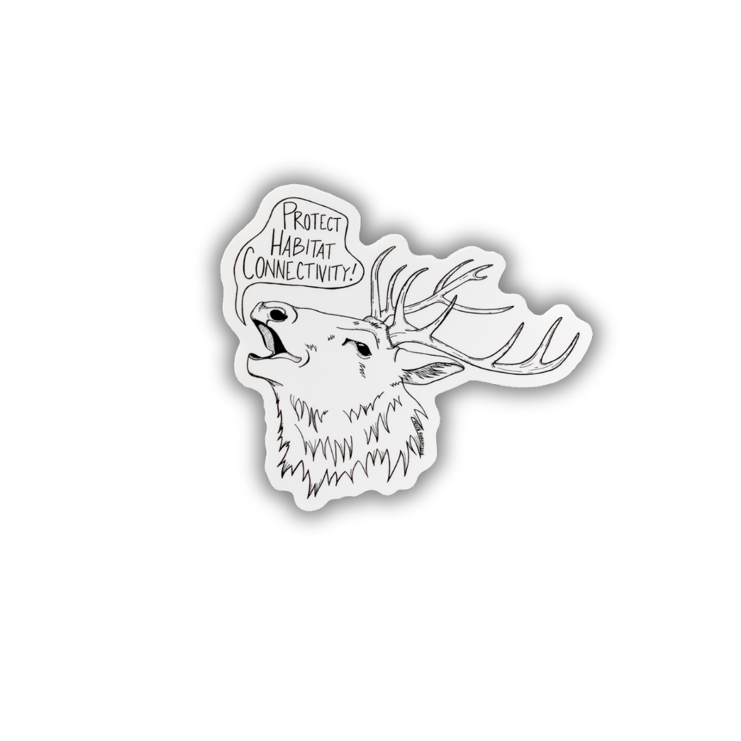 Seven Herons Studio - Wholesale Sticker - Environmentalist Elk Sticker1