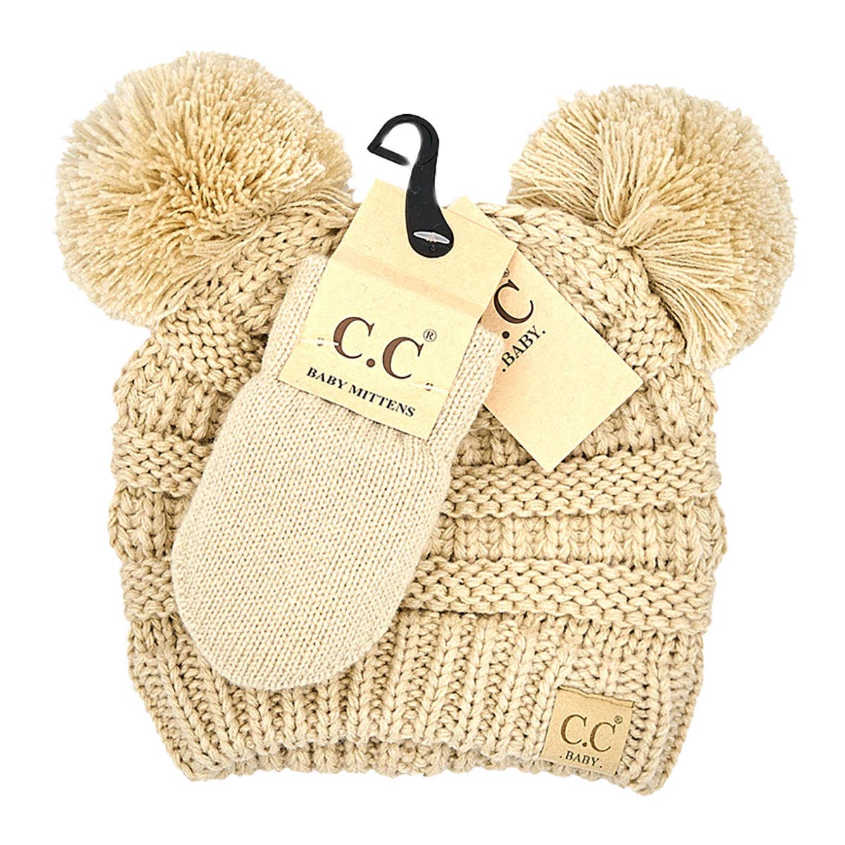 Truly Contagious - Wholesale Clothing Set - Baby - CC Baby Pom Pom Beanie and Mittens Set ( BABY-SET-4 )0