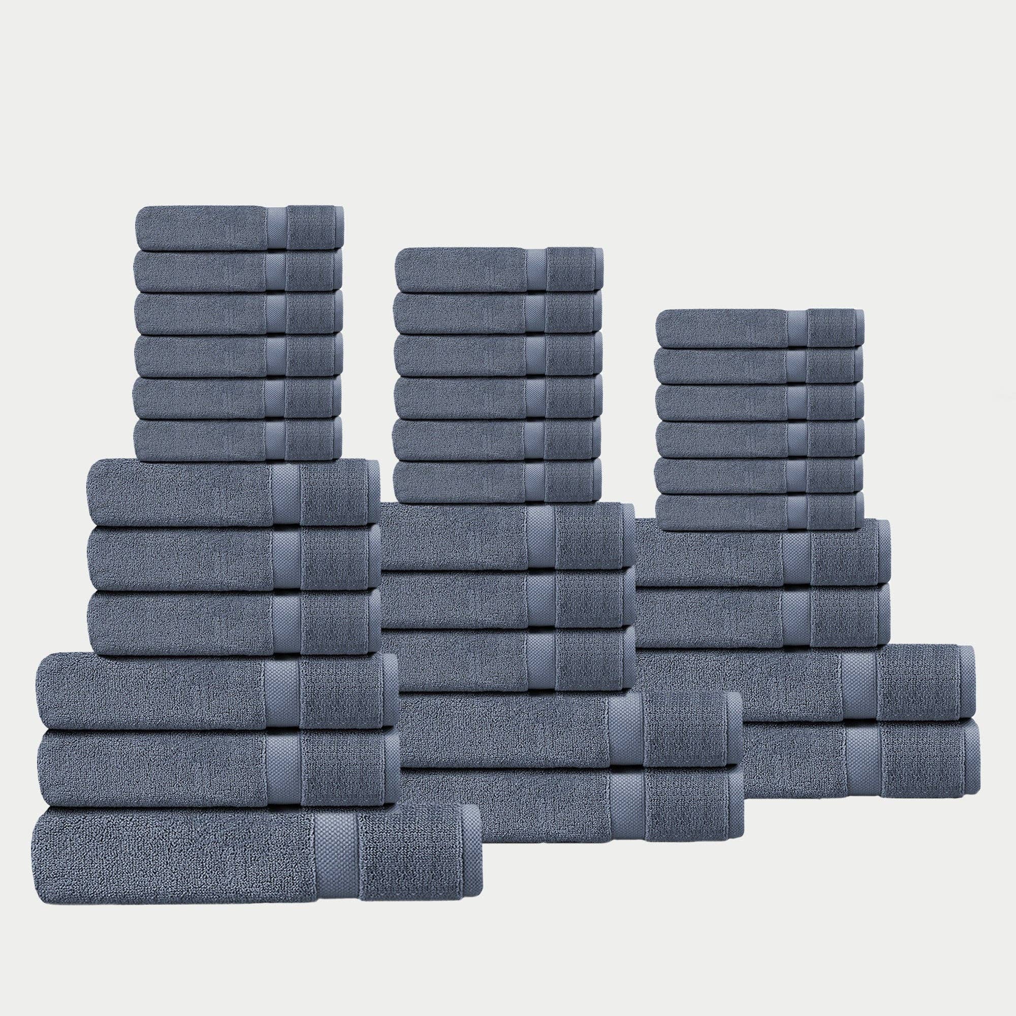 Delara - Wholesale Towel Set - 100% Organic Cotton Quick Dry Starter Bath Set36