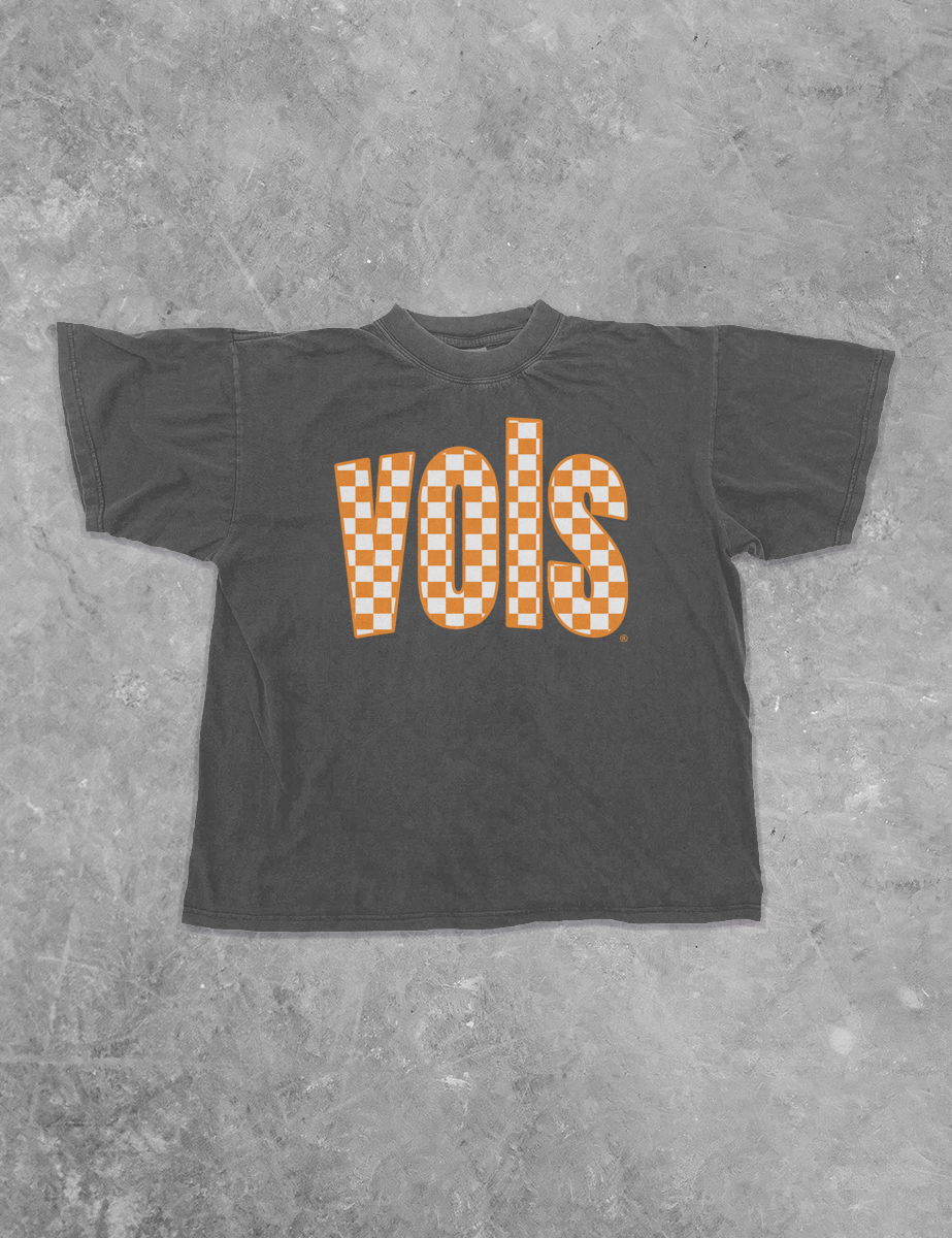 The Clandestine Underground - Vente T-shirt sérigraphié – unisexe - T-shirt en coton à carreaux Tennessee VOLS0