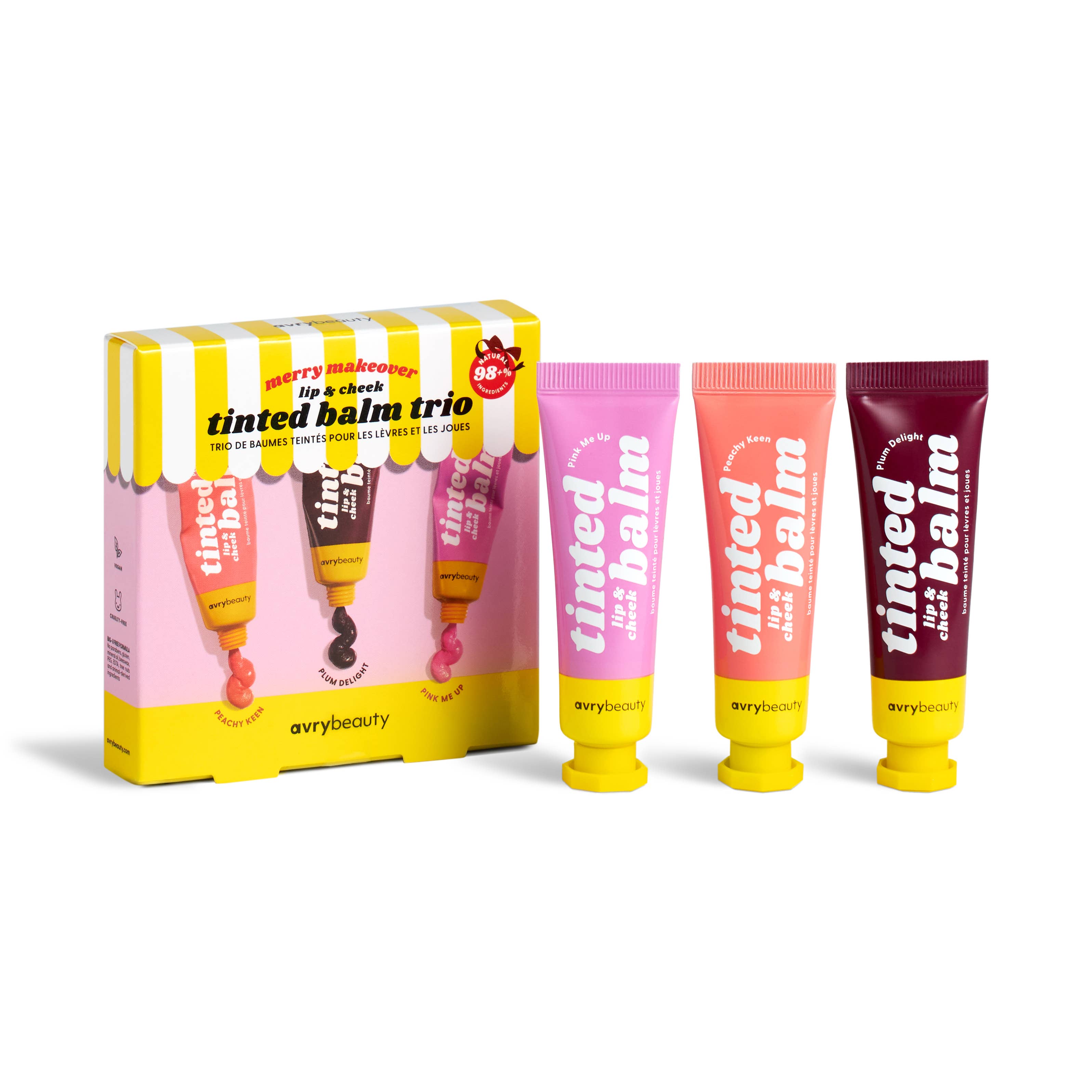 AvryBeauty - Venta al por mayor Pintalabios - Vacaciones: Trío de Bálsamos Tintados Merry Makeover6