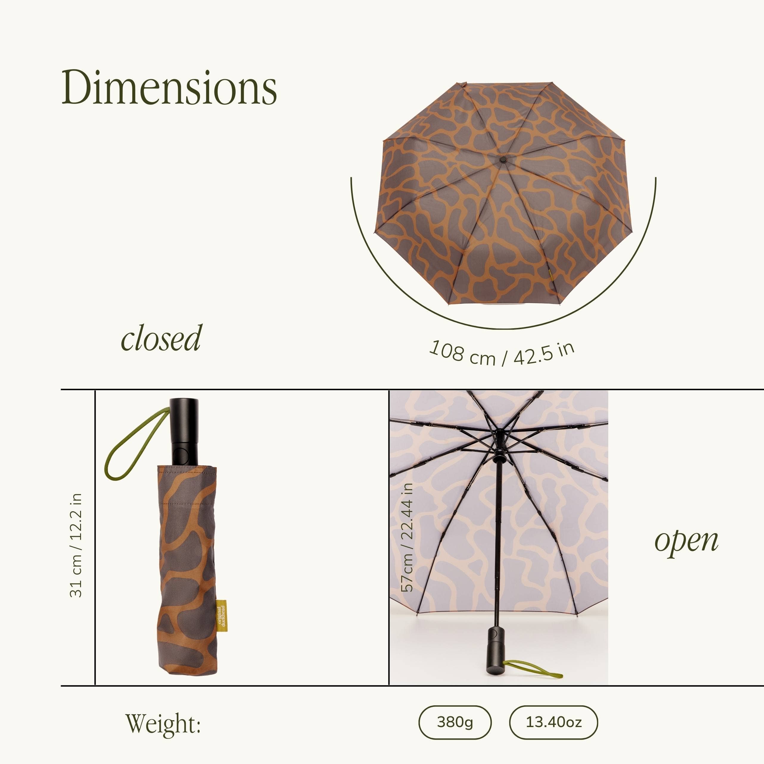 Original Duckhead UK – wholesale Umbrella – Unisex – The Daily - Coffee Ripples Automatic Umbrella6