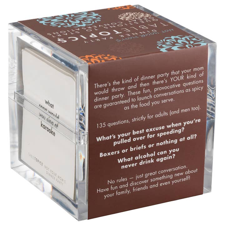 TableTopics - Wholesale Card Game - NOT YOUR MOM′S DINNER PARTY
