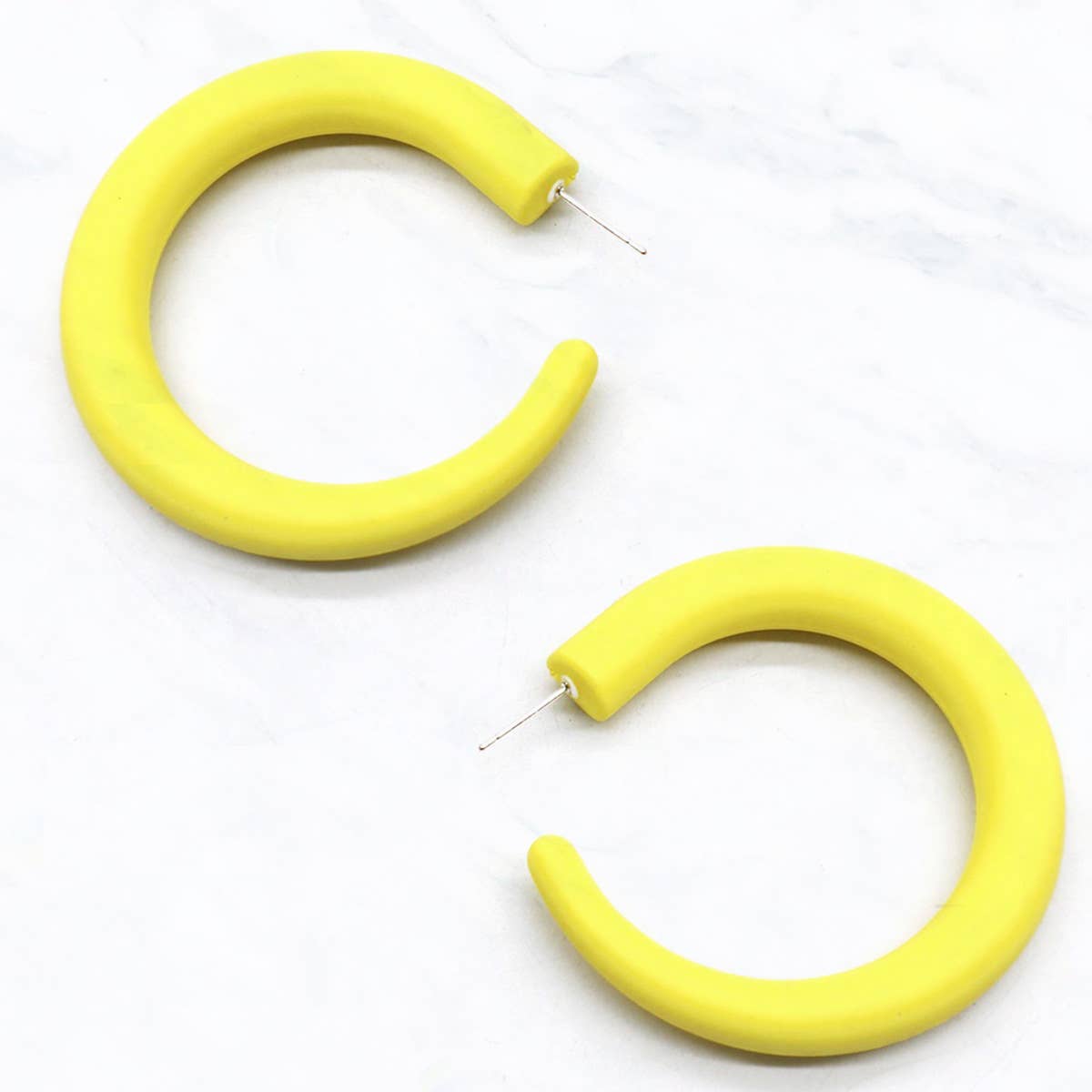 Suzie Q USA - Wholesale Hoop Earrings - Matte Colored Hoop Earrings5
