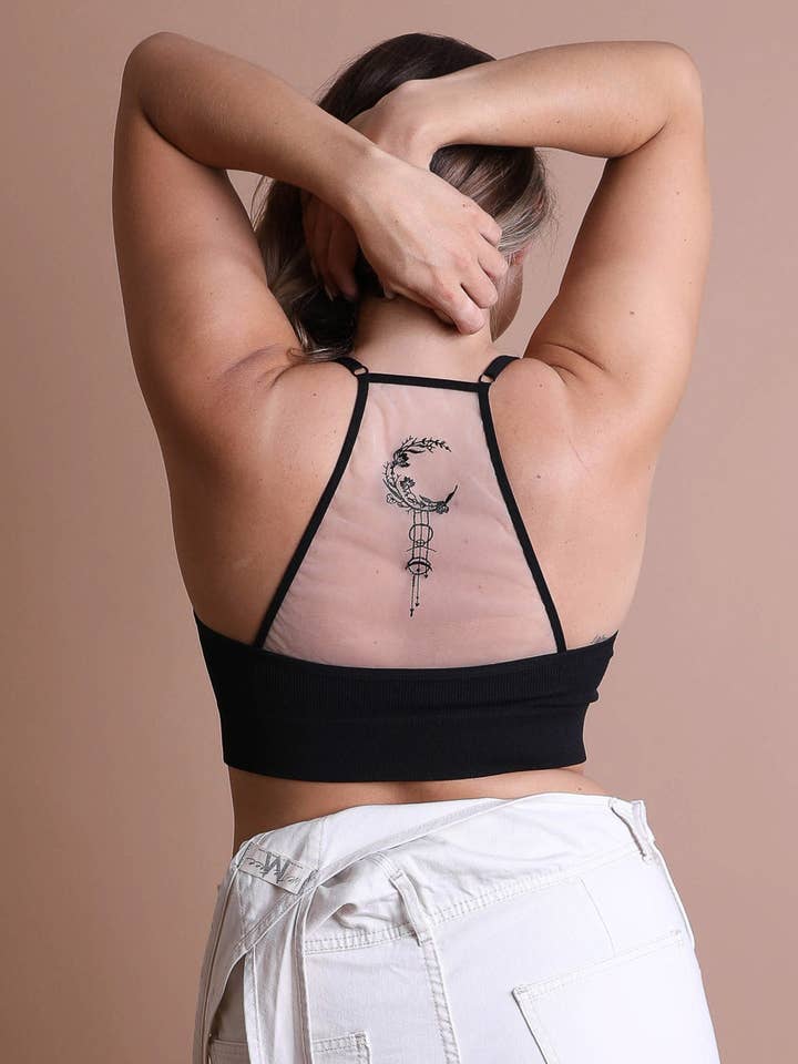 Leto Accessories - Wholesale Bralette - Women's - 🌙 Plus Size Crescent Moon Dream Catcher Bralette