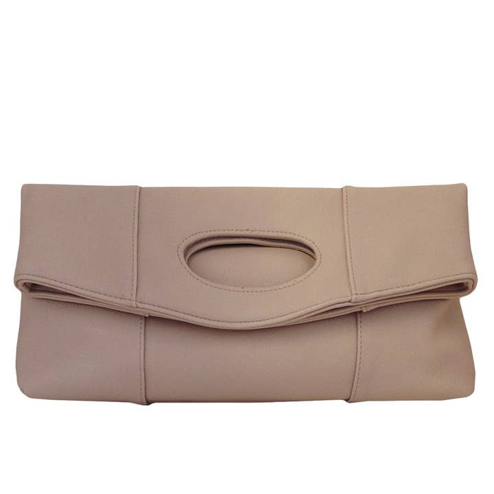 Synthetic Leather Fold Over Clutch for wholesale by JNBFASHION.COM