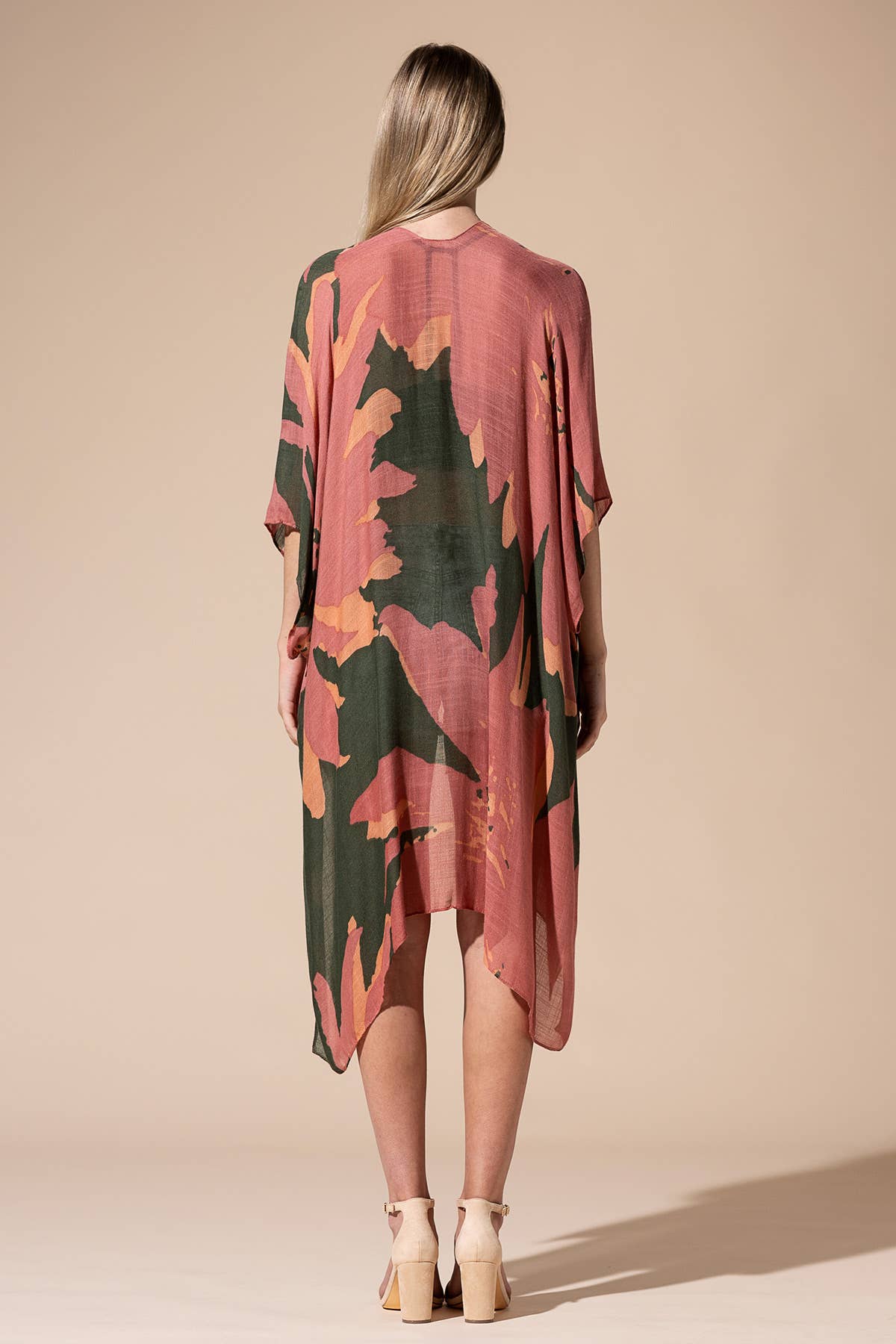 Urbanista - Vente Kimono – femme - Kimono long à imprimé floral ample32