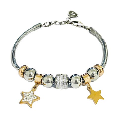 Bracelet With Star - JN2131668B30 for wholesale by AMORINO SRL