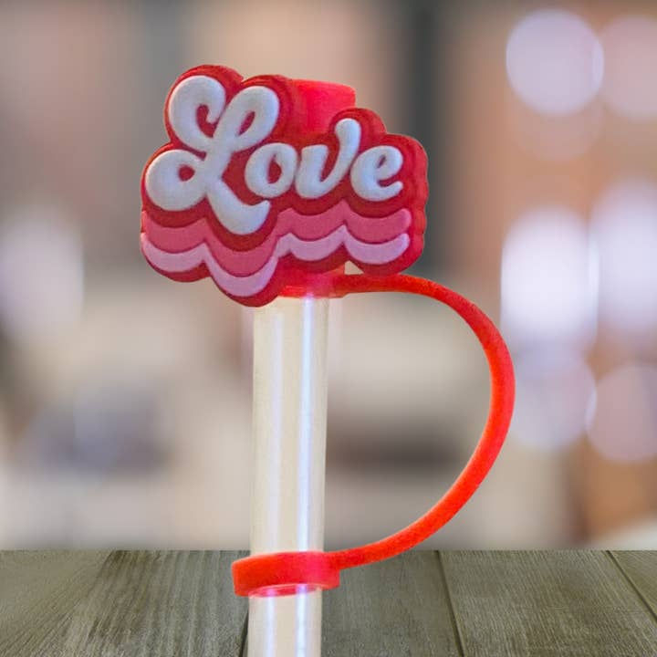 Love Straw Topper for wholesale by Kailex Boutique Wholesale