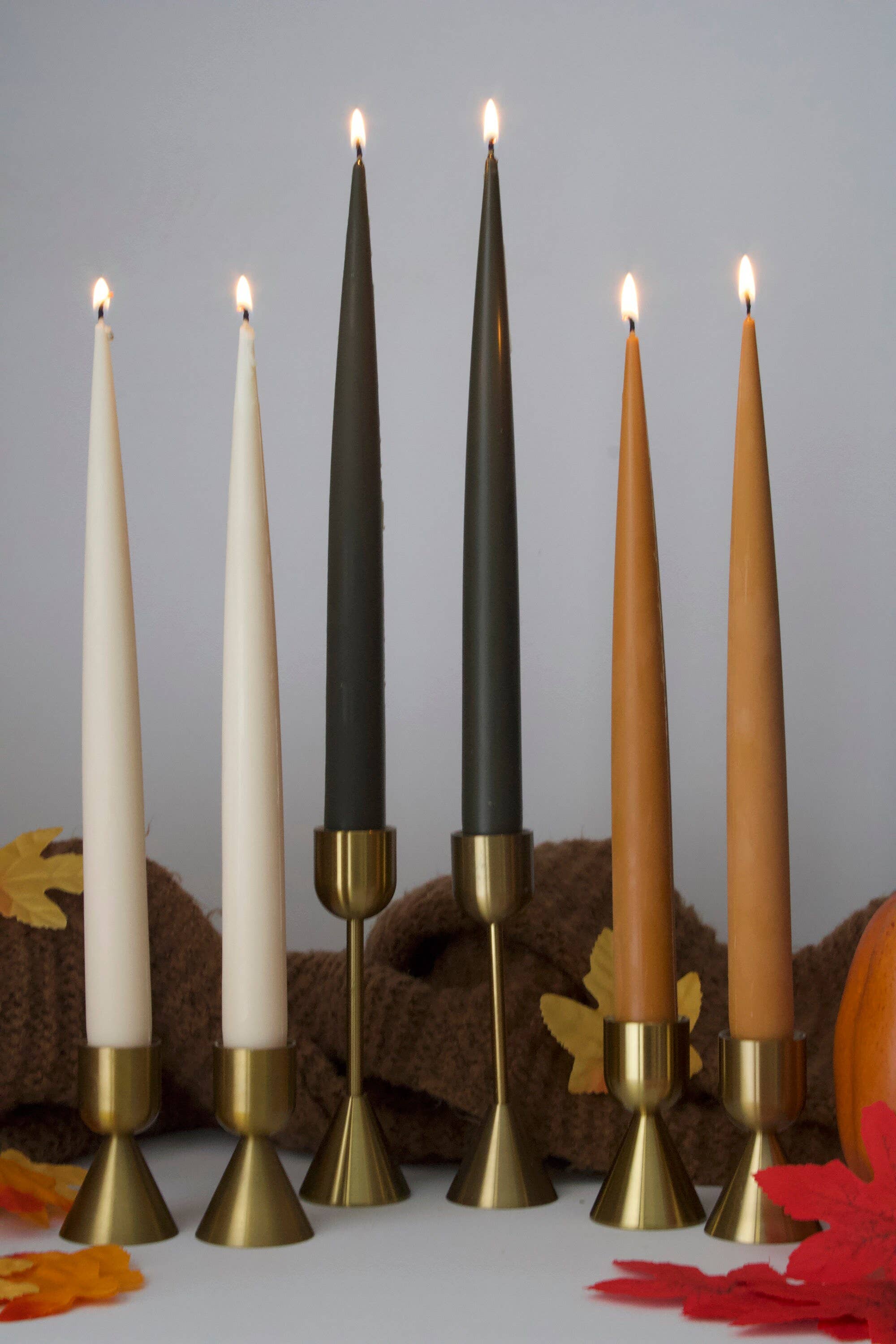 MarneyAsh - Wholesale Tapered Candle/Candlestick - Icicle Taper Candlesticks Set, Beeswax Soy Candle, Candle6