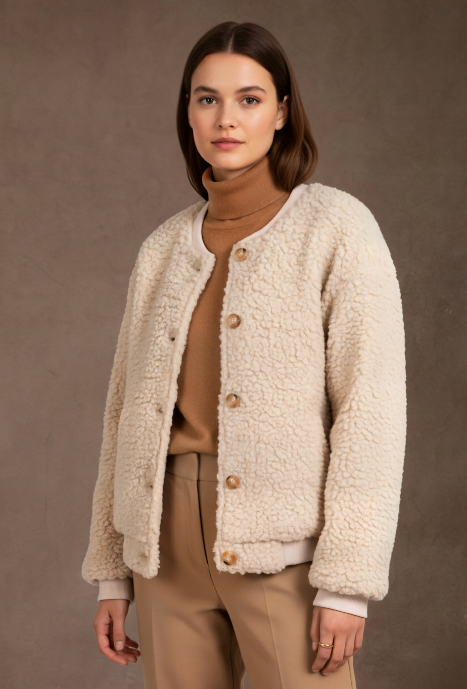 Pépouz' Paris - Wholesale Bomberjack - Dames - Oversized bomberjack in boucle PV25280