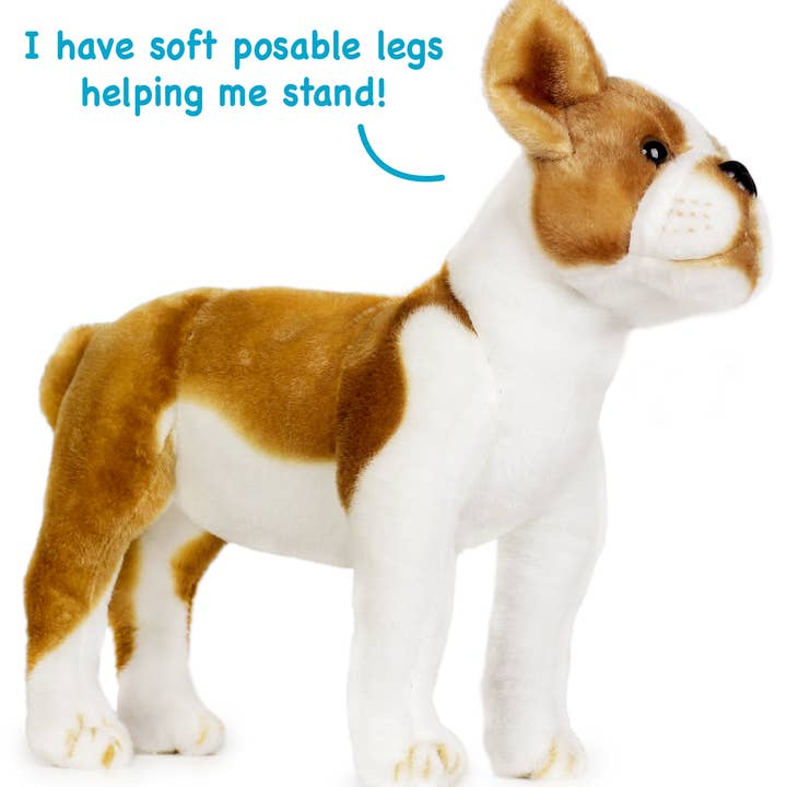 VIAHART Toy Co. - Wholesale Stuffed/Plush Toy - Kids & Baby - Bobby The Boston Terrier Boxer | 15 Inch Stuffed Animal Plus