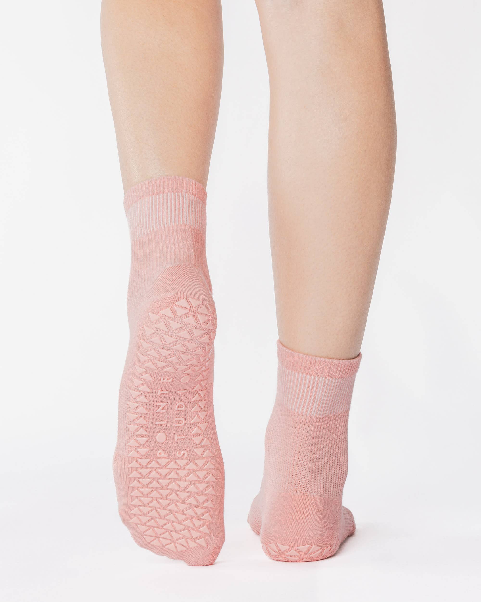 Pointe Studio - Wholesale Socks - Women's - Women's Union Ankle Grip Sock– No Slip Cotton Blend for Pilates & Barre1