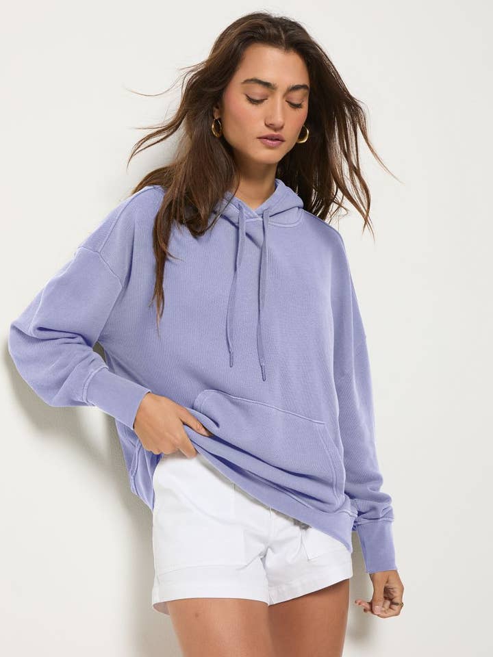 Bayside Mineral Wash Hoodie for wholesale by Seventy Eight and Sunny (SEAS)