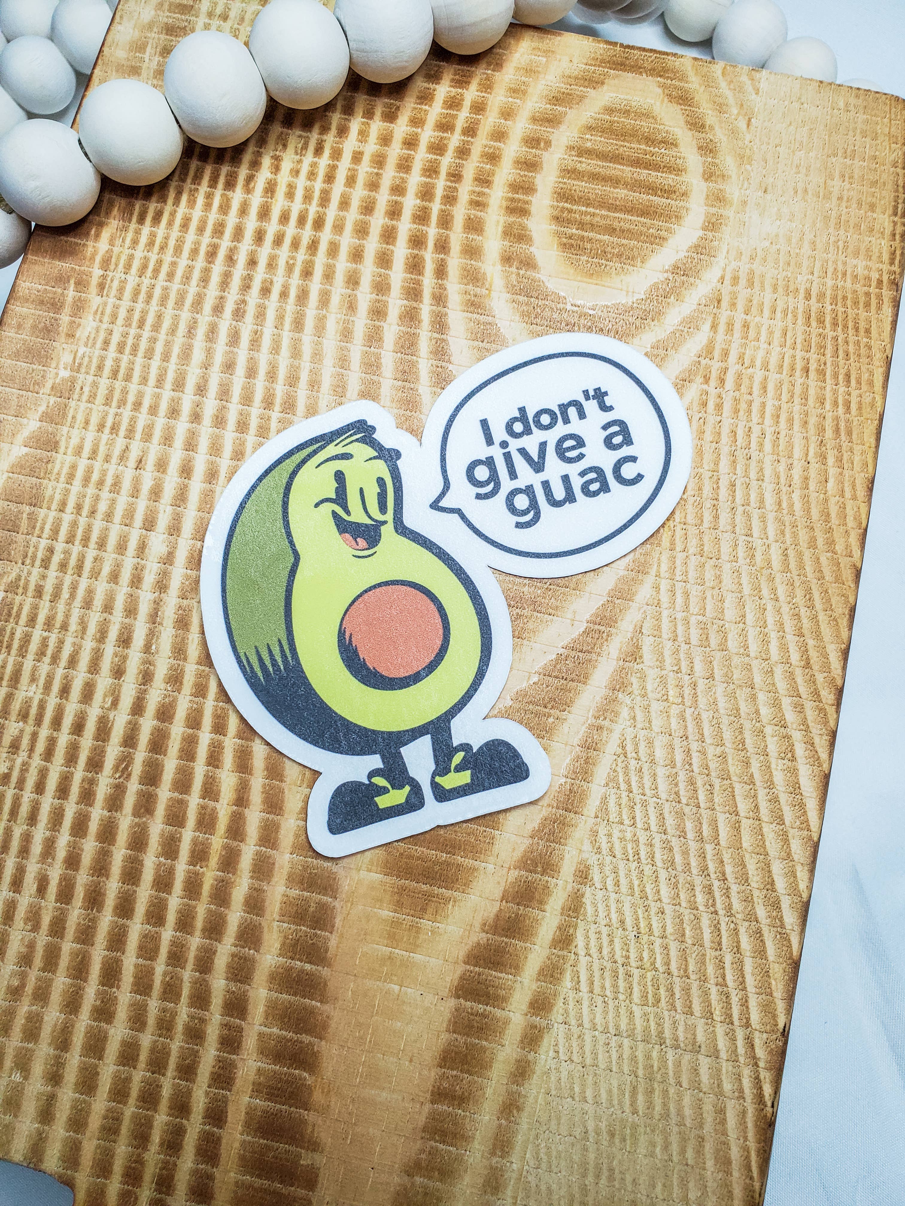 WJMay Designs - Wholesale Sticker - I Dont Give a Guac Sticker2