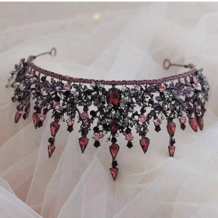 Happy Dream Gifts - Wholesale Tiara - Women's - Purple Gothic Crowns, Vintage Queen Tiara for Wedding Prom