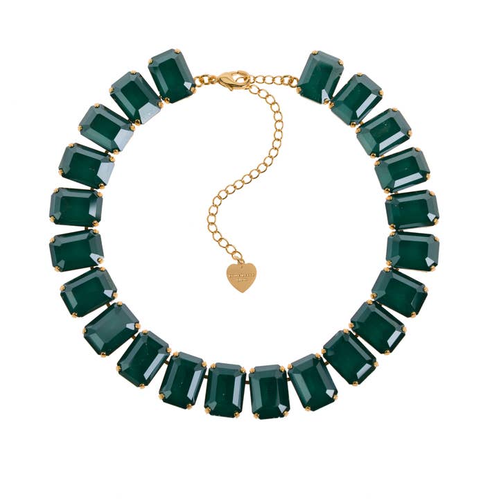 Stone Square stor halskæde for engroshandel hos Principessa Glam