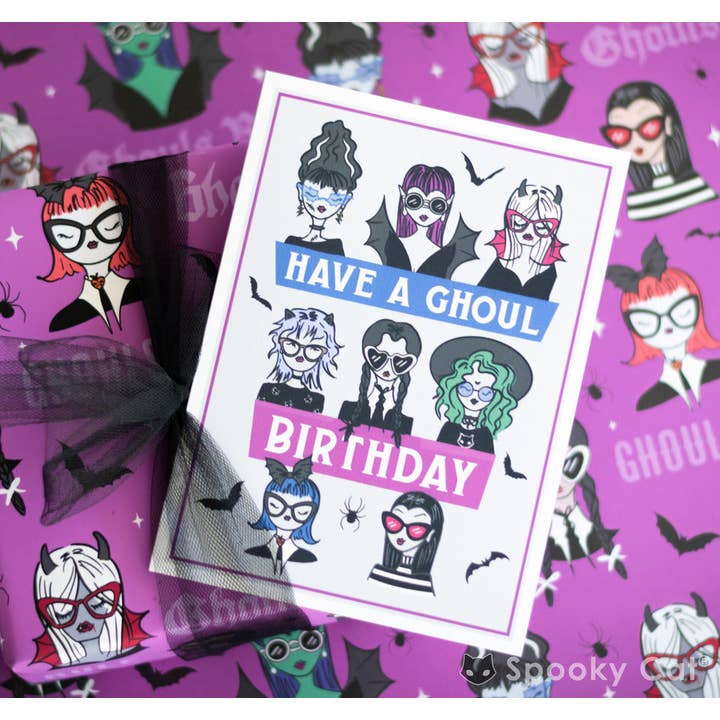 Spooky Cat Press - Vente Cartes d'anniversaire - Carte d'anniversaire gothique de Ghoulfriend1