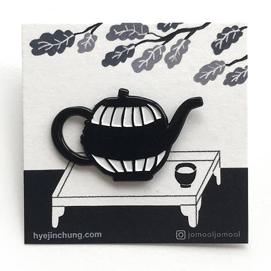 Theepot 4 emaille pin voor wholesale door Jomool Jomool