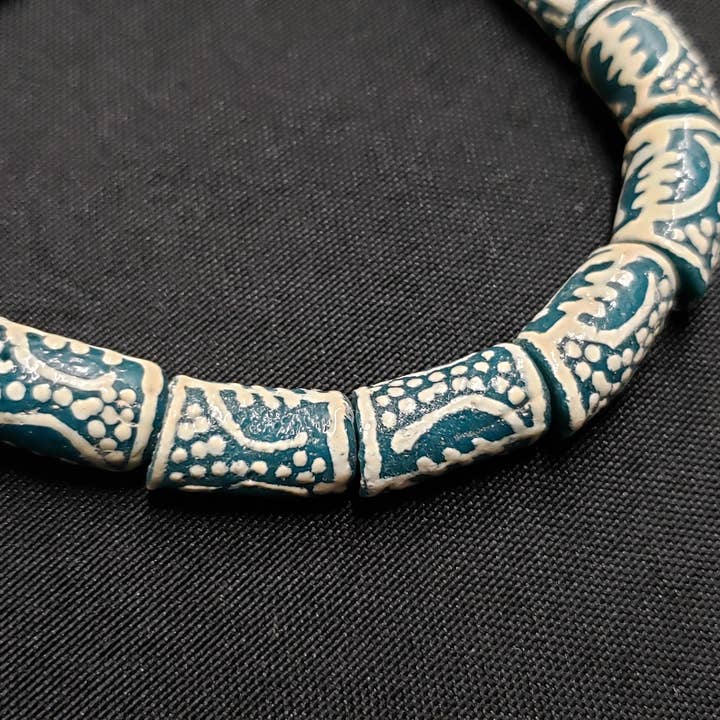 Aadampo African Beads – Engroshandel Perler – Afrikanske perler, Adonkra 14 Gye Nyame glasperler til smykker3