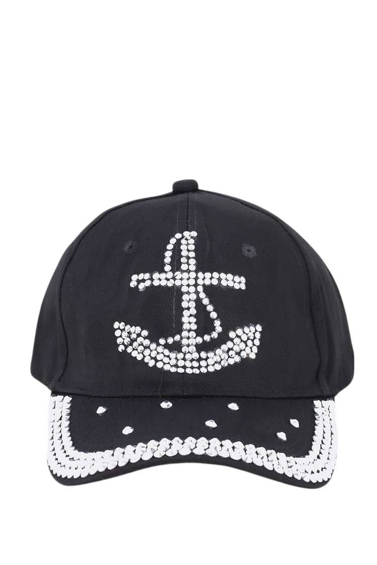 Rope & Spurs – Boné de beisebol - Mulher por atacado – Boné de ganga de moda com âncora de cristal embelezado0