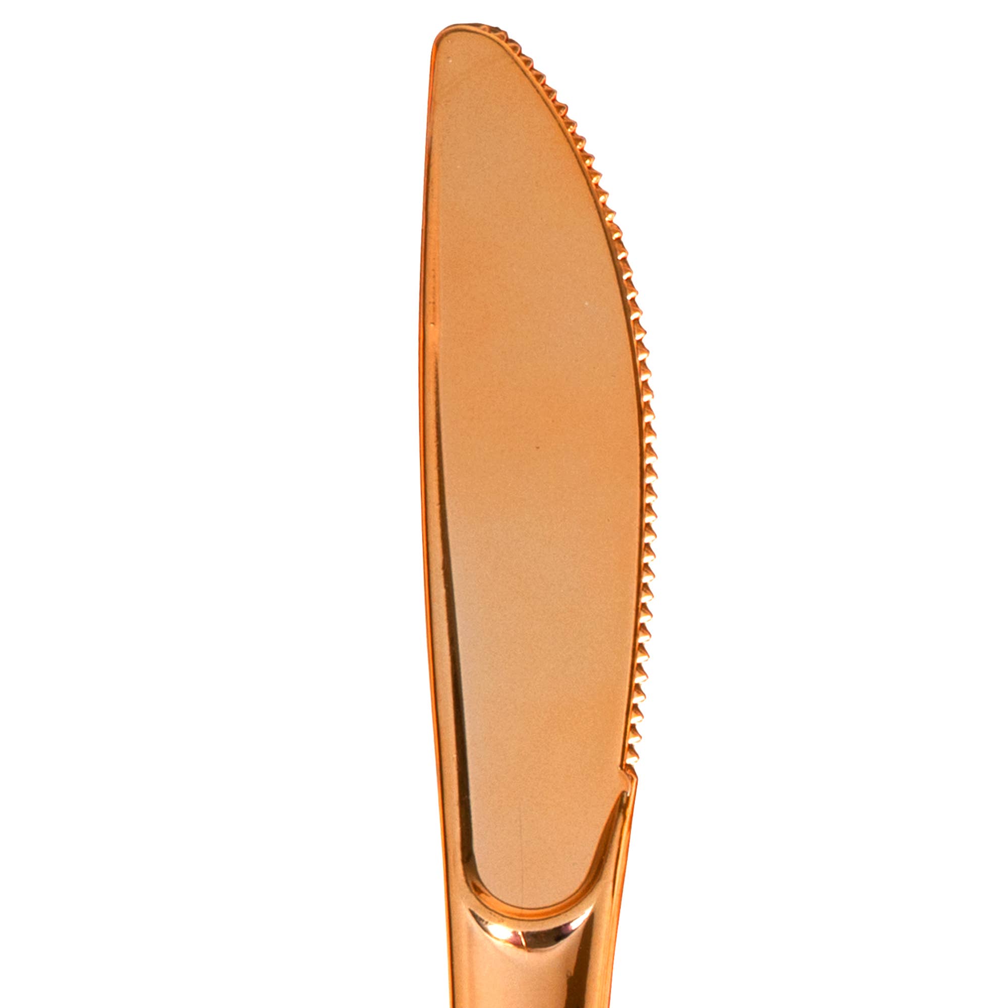 Plastic Premium Knives Set - 50 pcs - Rose Gold for wholesale on Faire3