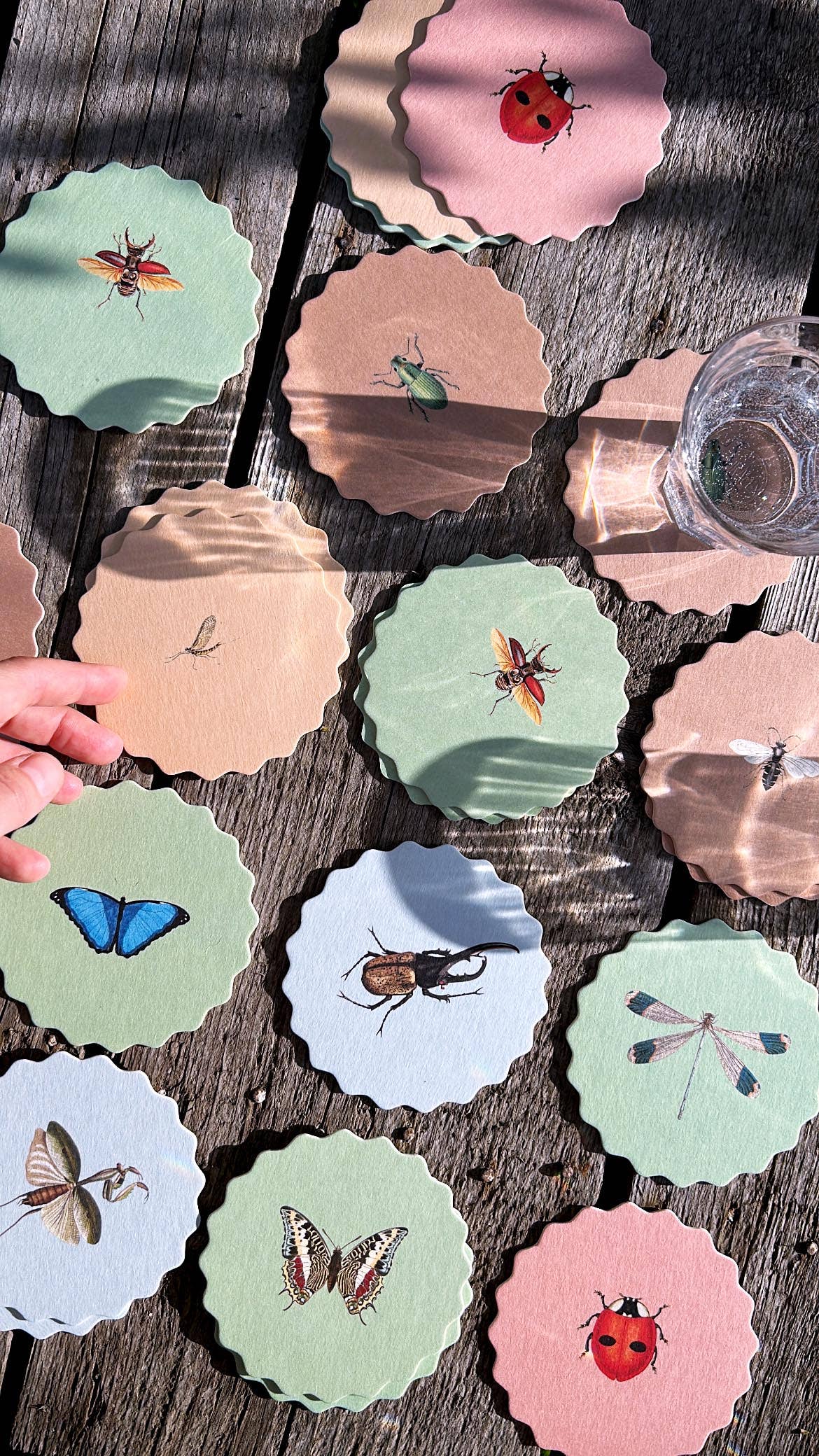 30x40 – wholesale Underlägg – Underläggsset Insekter 🐞🐝🪲 2025 UPPDATERING - NYA Designer :)4