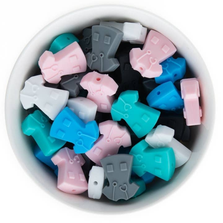 Fokusperlen aus Silikon mit Scrub Top für den Großhandel von Cara & Co Silicone Craft Supply