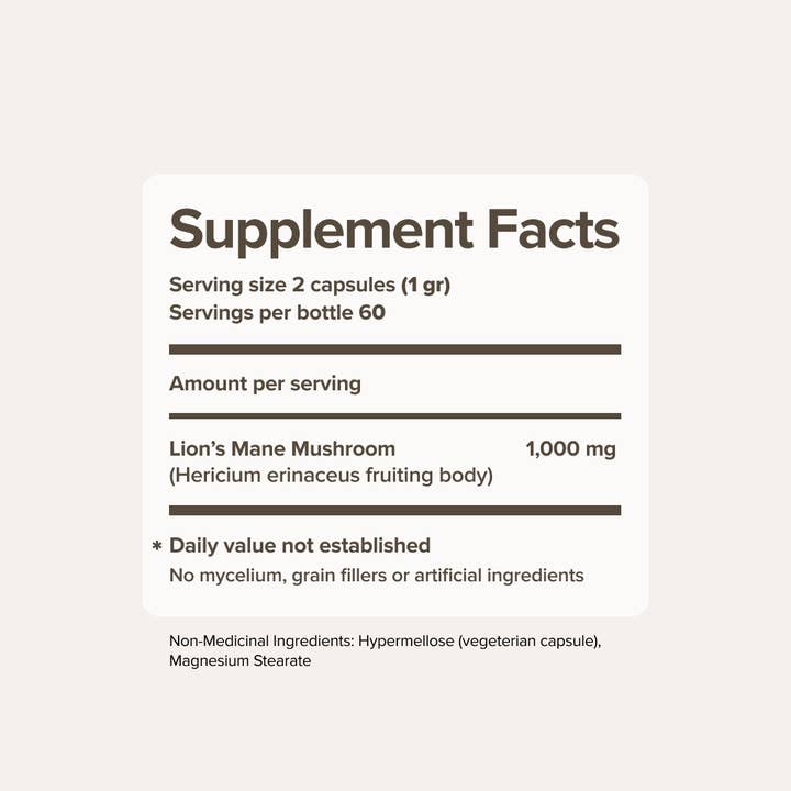 Bloomable Natural Products - Wholesale Voedingssupplement/vitamine - Lion's Mane paddenstoelen extract capsules (120 capsules)4