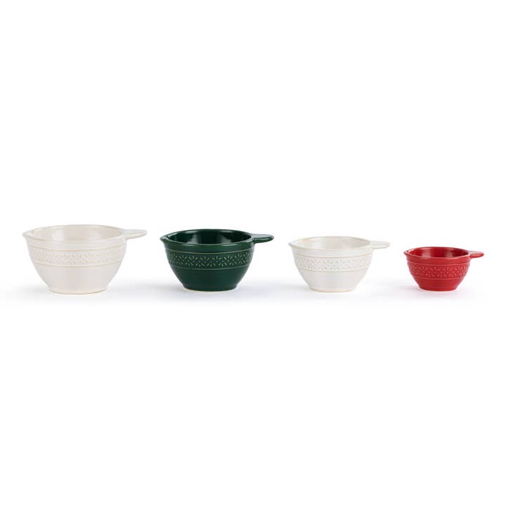 Ceramic Christmas Measuring Cups for wholesale by DEMDACO