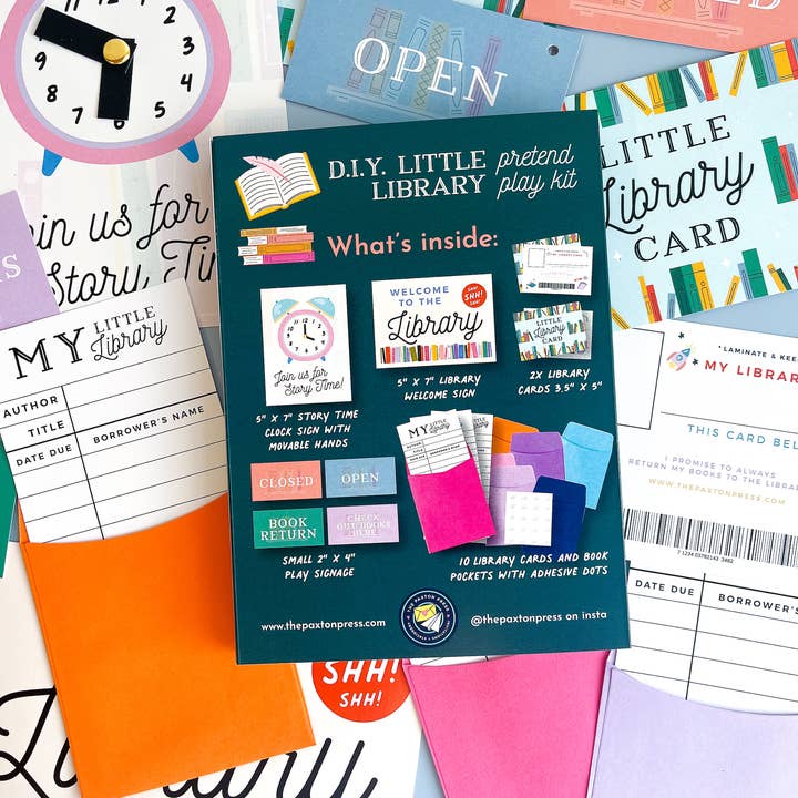 The Paxton Press - Wholesale DIY Craft Kit - Kids - D.I.Y. Little Library Pretend Play Kit5