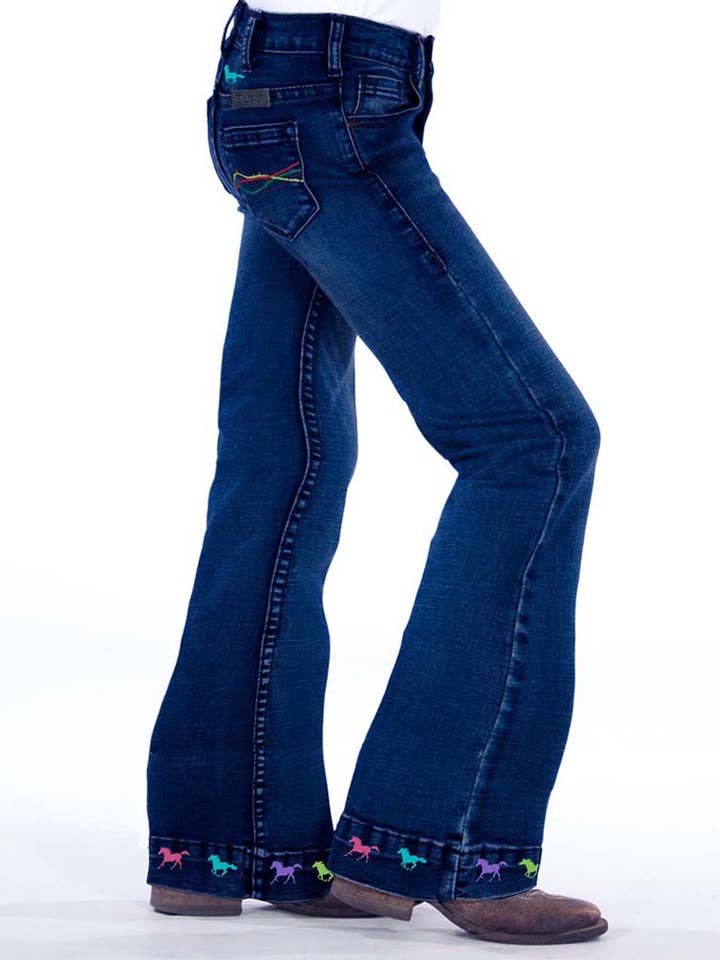 Girl's Ride Fast Trouser for wholesale by Cowgirl Tuff Co. / B. Tuff Jeans