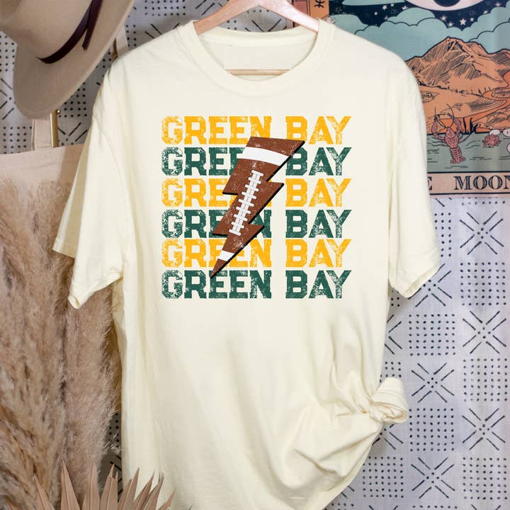 Green Bay Lightning Bolt for wholesale by Fifty Pennies
