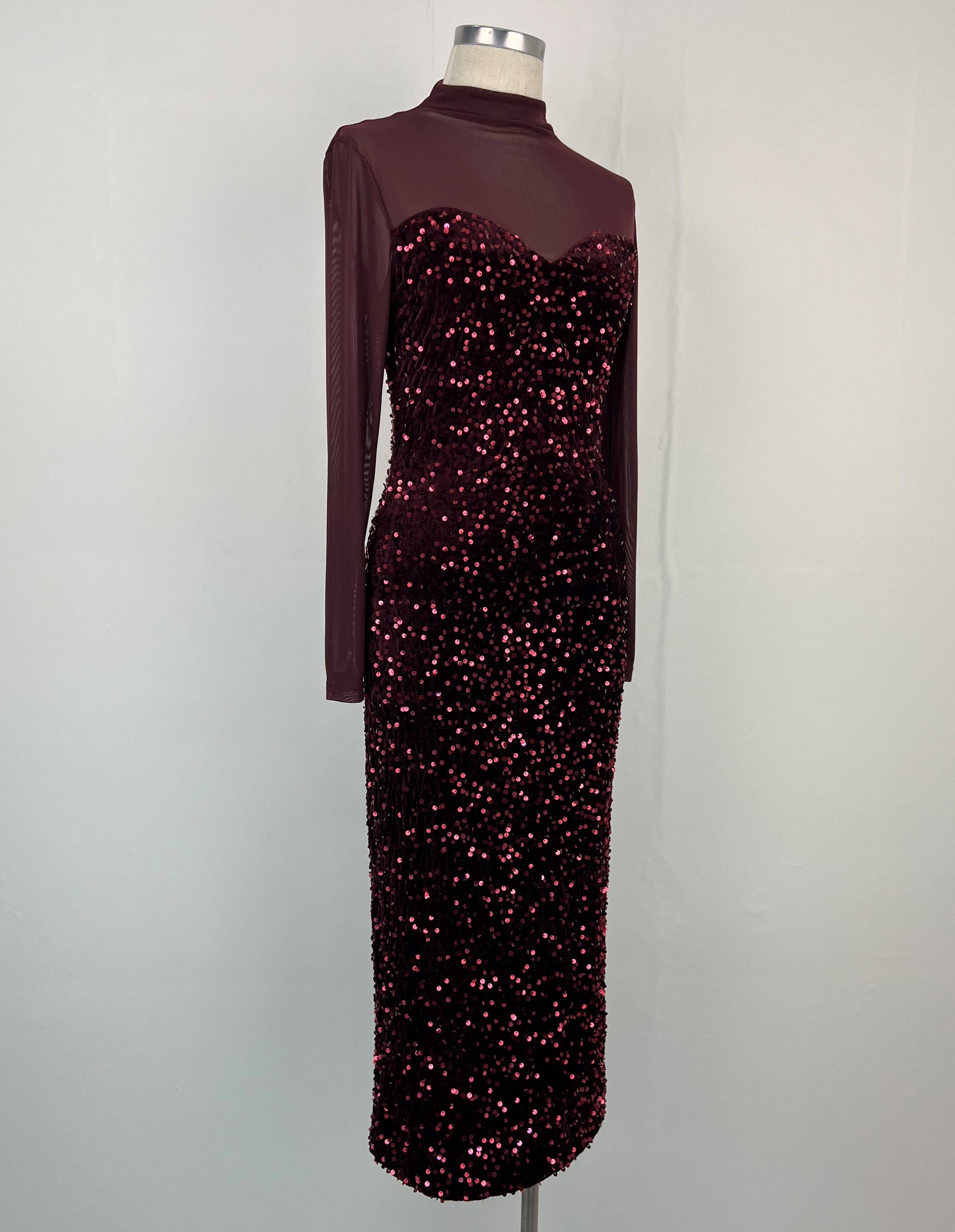 aikha - Venta al por mayor Vestido de fiesta - Mujer - Vestido de lentejuelas (02-3571)1