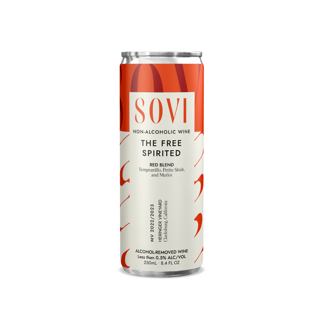 Sovi Wine Co. - Vente Spiritueux/Vins/Bières sans alcool - The Free Spirited Red Blend - NA Wine - Canettes individuelles1