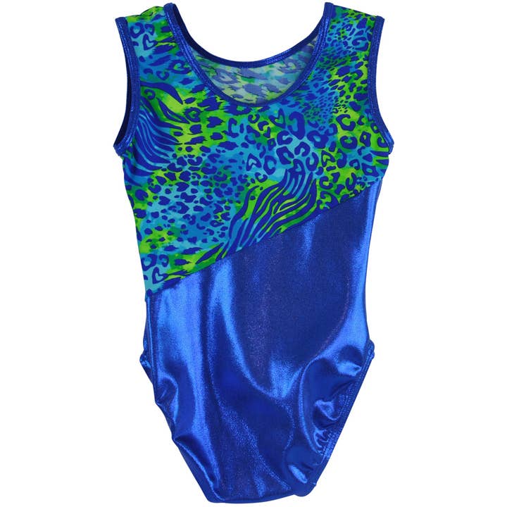 Justaucorps de gymnastique pour fille - Léopard vert pour la vente par Obersee
