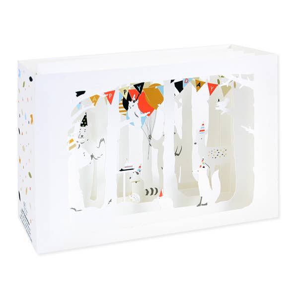 UWP Luxe - Wholesale Birthday Card - Woodland Birthday Pop-Up Card