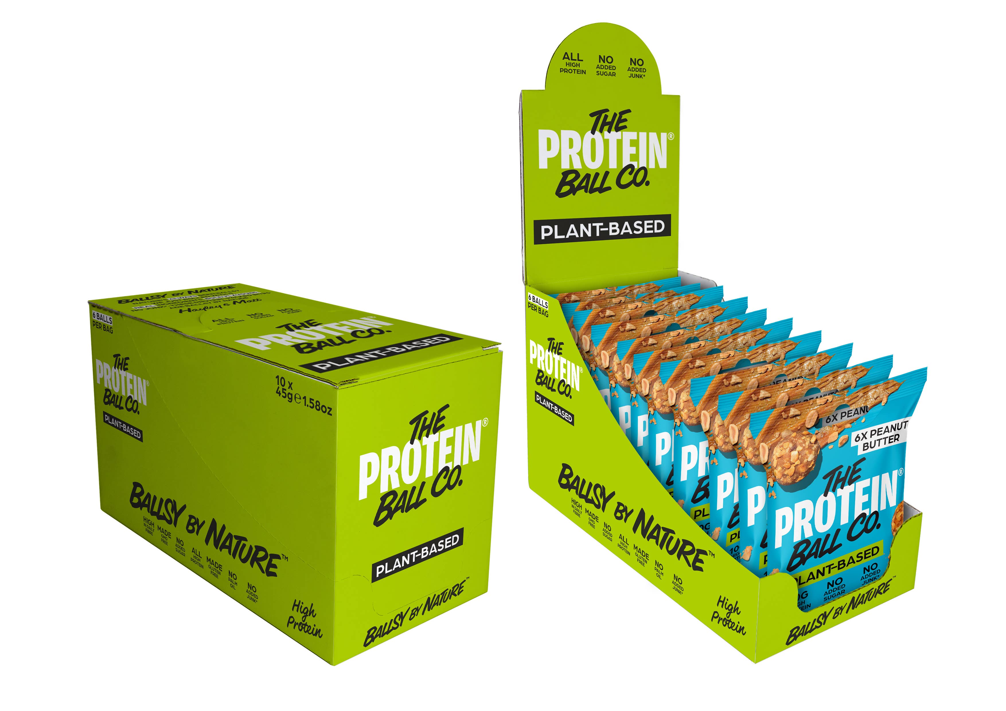 The Protein Ball Co - Wholesale Snack Bar - PEANUT BUTTER - Plant-Based Protein Balls 10 x 45g2