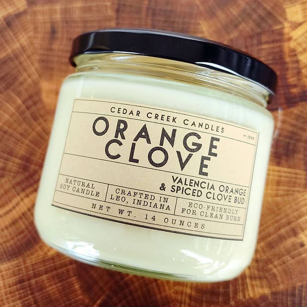 Sojakerze Orange Clove für den Großhandel von Cedar Creek Candles