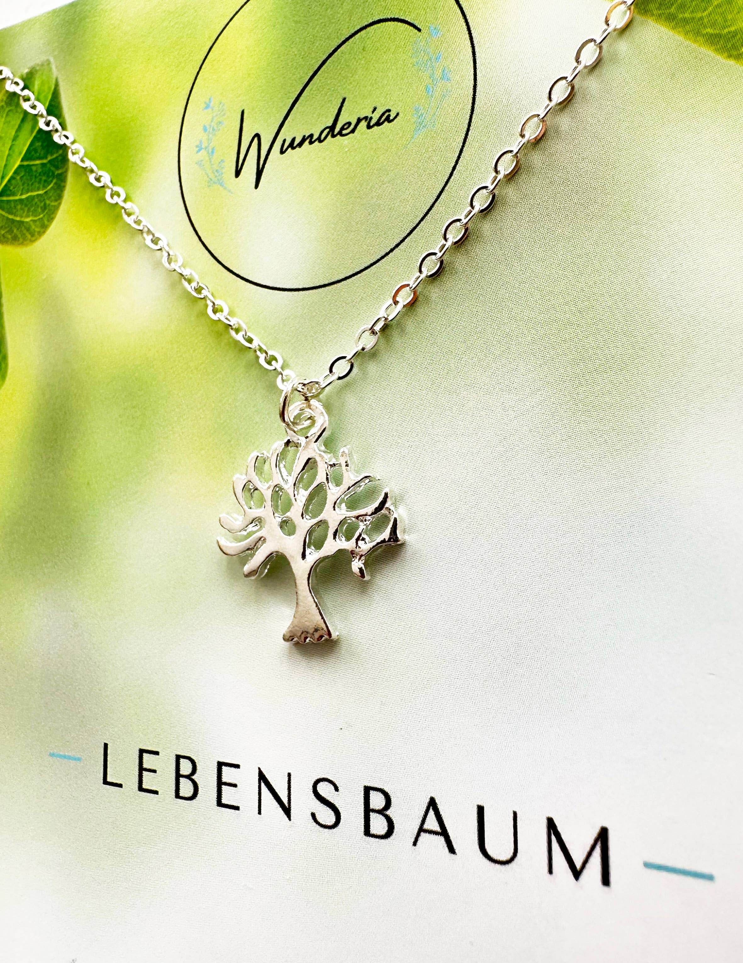 gold Tree of life necklace fashion jewellery silver for wholesale on Faire1