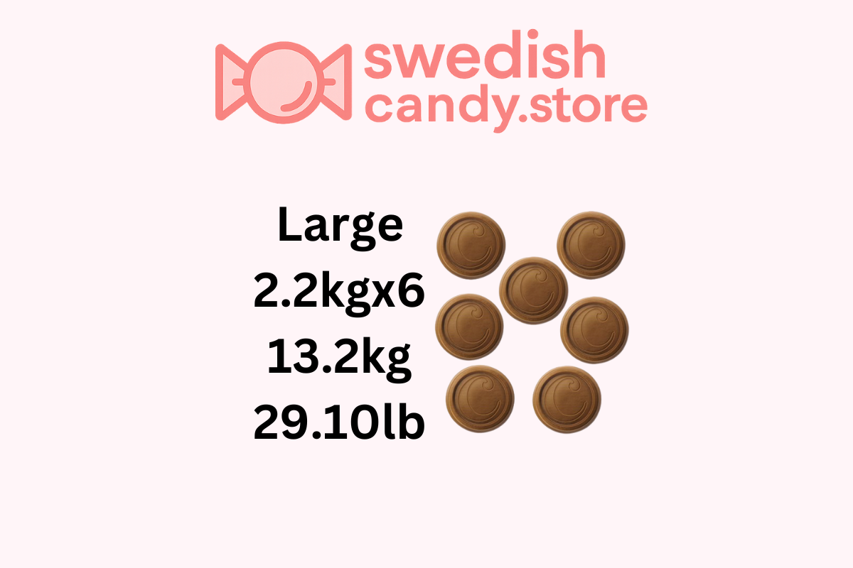 Swedish Candy.Store - Swedish Candy – Gomas por atacado – Chocolate Original Swedish Candy-Center 2,2kg/4,85lb2