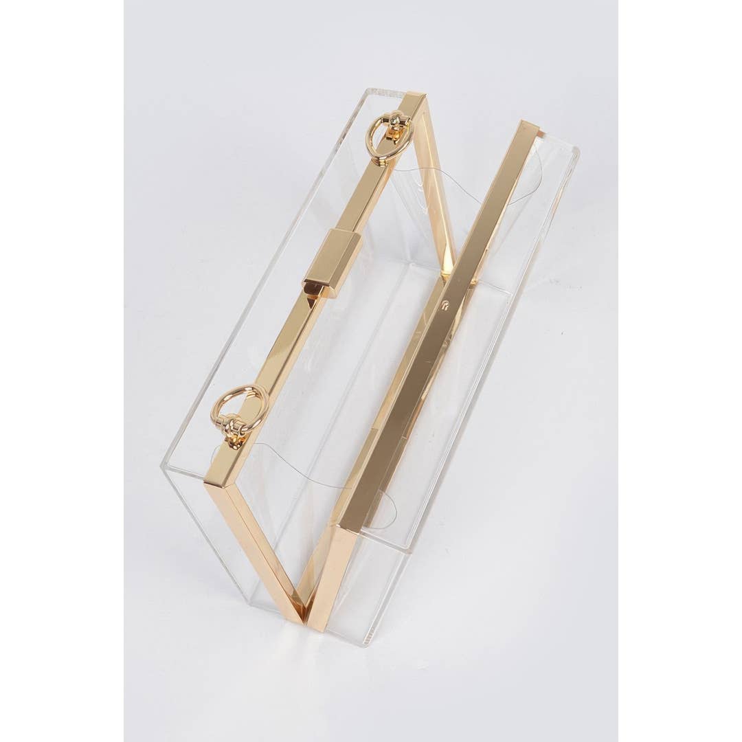 Transparent Hard Case W/stoned Chain for wholesale by CC Wholesale Clothing