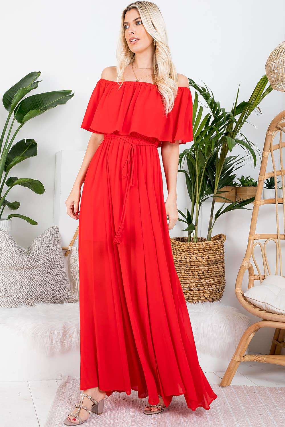 Sweet Lovely by Jen - Wholesale Dress - Women's - OFF-SHOULDER MAXI DRESS32