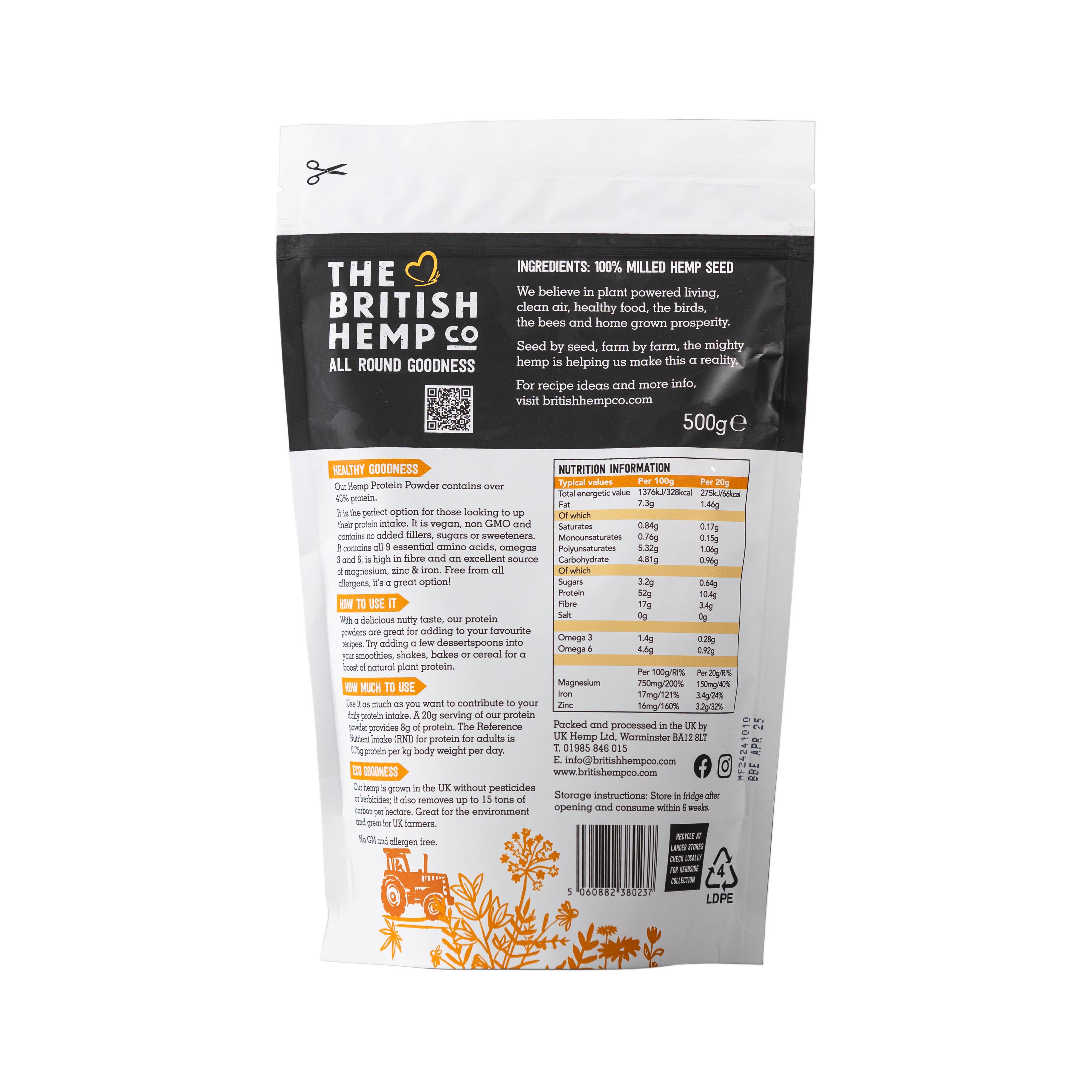 The British Hemp Co – wholesale Protein/superfood powder – HEMP PROTEIN POWDER - 40%1